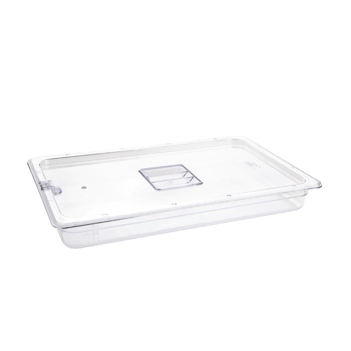 Vogue Polycarbonate 1/1 Gastronorm Container 65mm Clear Vogue