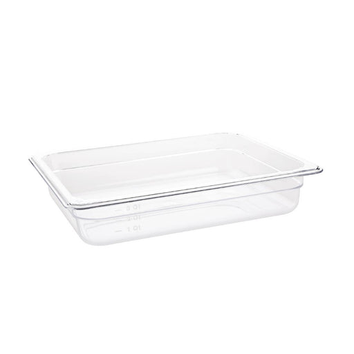 Capacity: 3.8Ltr. GN 1/2. Half Size. Clear. 65mm depth.