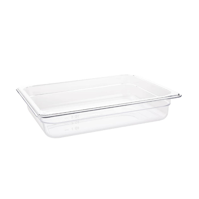Capacity: 3.8Ltr. GN 1/2. Half Size. Clear. 65mm depth.