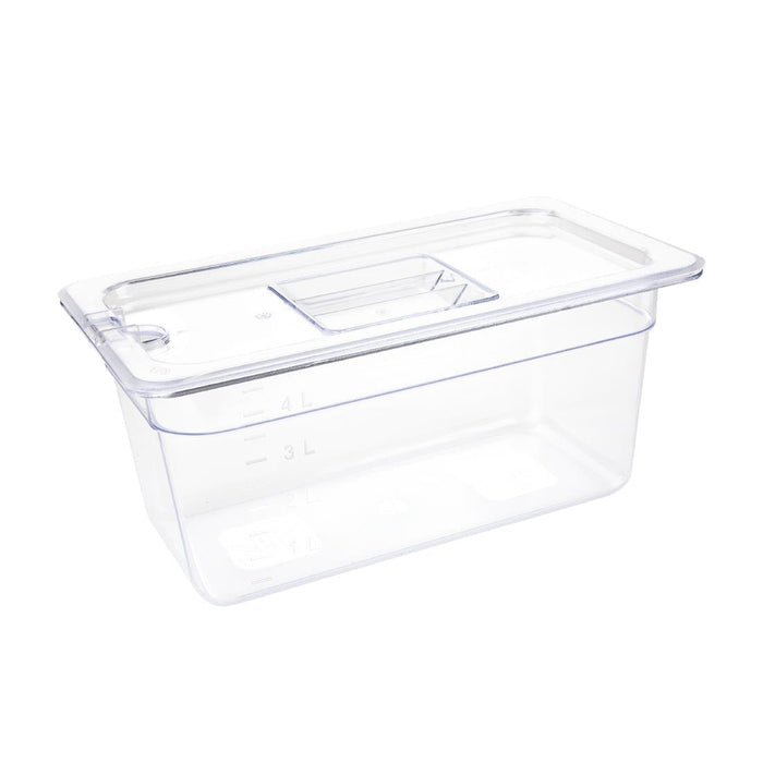 Vogue Polycarbonate 1/3 Gastronorm Container 150mm Clear Vogue