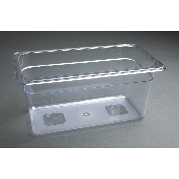 Vogue Polycarbonate 1/3 Gastronorm Container 150mm Clear Vogue