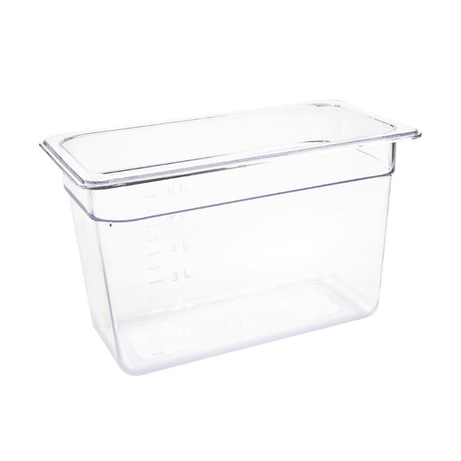 Capacity: 7Ltr. GN 1/3. Third Size. Clear. 200mm depth
