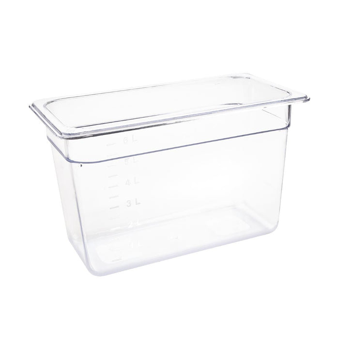 Capacity: 7Ltr. GN 1/3. Third Size. Clear. 200mm depth