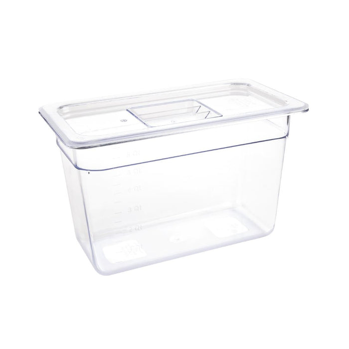 Vogue Polycarbonate 1/3 Gastronorm Container 200mm Clear Vogue