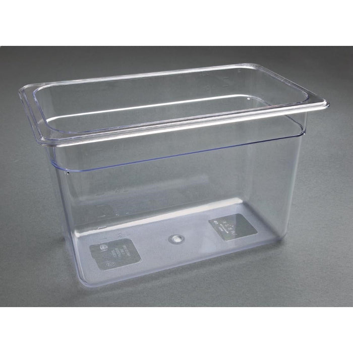 Vogue Polycarbonate 1/3 Gastronorm Container 200mm Clear Vogue