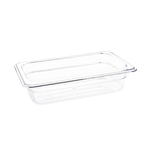 Capacity: 1.6Ltr. GN 1/4. Quarter Size. Clear. 65mm depth
