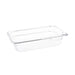 Capacity: 1.6Ltr. GN 1/4. Quarter Size. Clear. 65mm depth