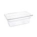 Capacity: 2.4Ltr. GN 1/4. Quarter Size. Clear. 100mm depth