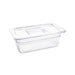Vogue Polycarbonate 1/4 Gastronorm Container 100mm Clear Vogue