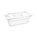 Vogue Polycarbonate 1/4 Gastronorm Container 100mm Clear Vogue