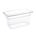 Capacity: 3.7Ltr. GN 1/4. Quarter Size. Clear. 150mm depth