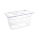 Vogue Polycarbonate 1/4 Gastronorm Container 150mm Clear Vogue