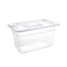 Vogue Polycarbonate 1/4 Gastronorm Container 150mm Clear Vogue
