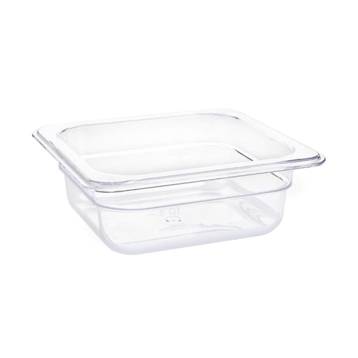 Capacity: 1.05Ltr. GN 1/6. Sixth Size. Clear. 65mm depth