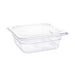 Capacity: 1.05Ltr. GN 1/6. Sixth Size. Clear. 65mm depth