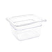 Capacity: 1.6Ltr. GN 1/6. Sixth Size. Depth: 100mm