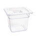 Vogue Polycarbonate 1/6 Gastronorm Container 150mm Clear Vogue
