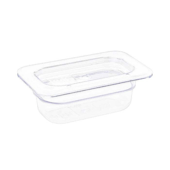 Vogue Polycarbonate 1/9 Gastronorm Container 65mm Clear Vogue