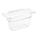 Capacity: 0.87Ltr. GN 1/9. Ninth Size. Clear. 100mm depth