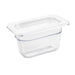 Vogue Polycarbonate 1/9 Gastronorm Container 100mm Clear Vogue