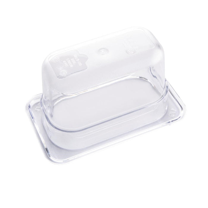 Vogue Polycarbonate 1/9 Gastronorm Container 100mm Clear Vogue