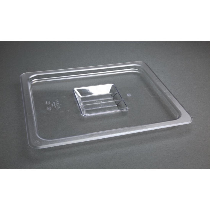 Vogue Polycarbonate 1/2 Gastronorm Lid Clear Vogue