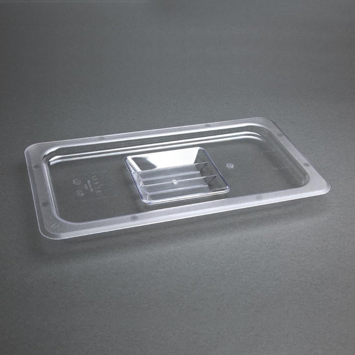 Vogue Polycarbonate 1/3 Gastronorm Lid Clear Vogue