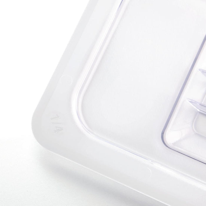 Vogue Polycarbonate 1/4 Gastronorm Lid Clear Vogue