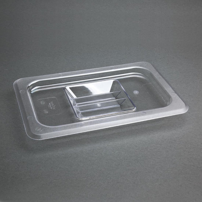 Vogue Polycarbonate 1/4 Gastronorm Lid Clear Vogue