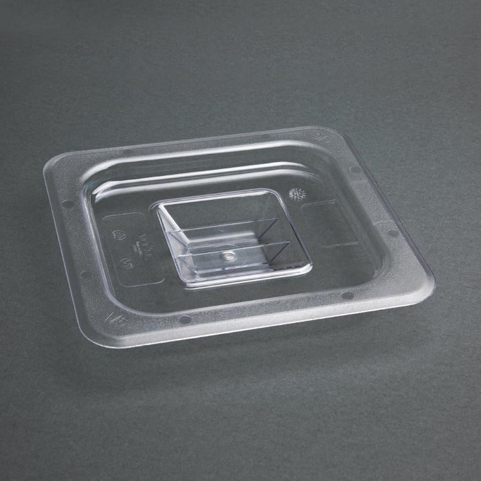 Vogue Polycarbonate 1/6 Gastronorm Lid Clear Vogue