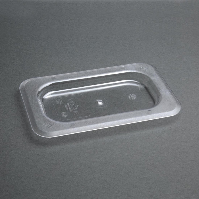 Vogue Polycarbonate 1/9 Gastronorm Lid Clear Vogue