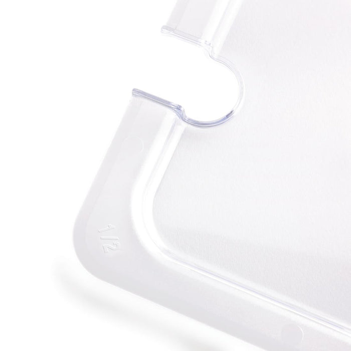 Vogue Polycarbonate 1/2 Gastronorm Lid Notched Vogue