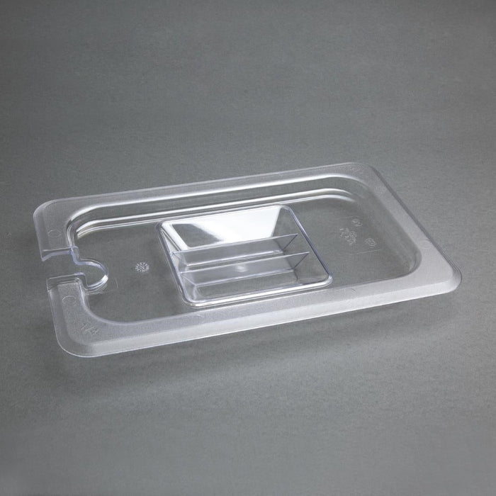Vogue Polycarbonate 1/4 Gastronorm Lid Notched Vogue