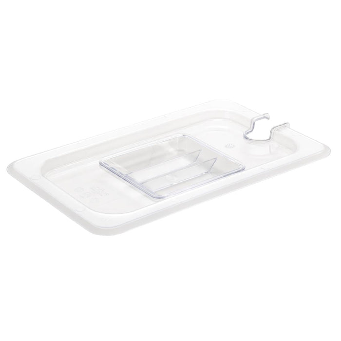 Vogue Polycarbonate 1/4 Gastronorm Lid Notched Vogue