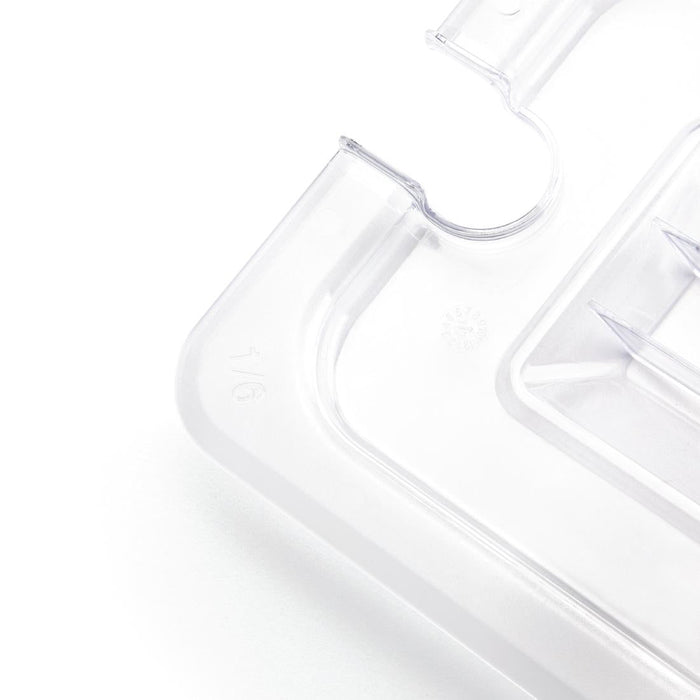 Vogue Polycarbonate 1/6 Gastronorm Lid Notched Vogue