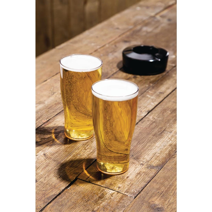 BBP Polycarbonate Nucleated Pint Glasses CE Marked (48 Pack) BBP