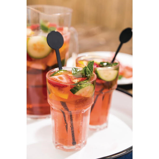 BBP Polycarbonate Nucleated American Hi Ball Glasses Half Pint CE Marked (36 Pack) BBP