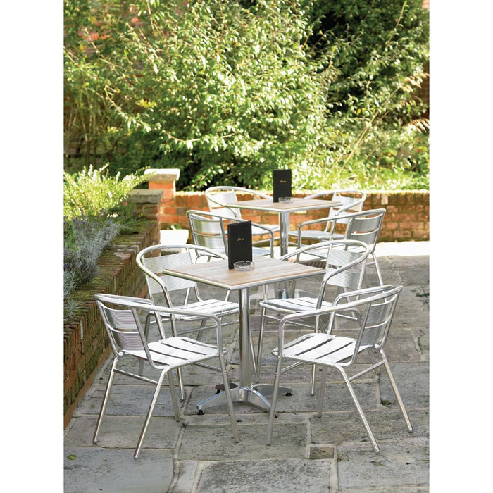 Bolero Aluminium Stacking Chairs (4 Pack) Bolero