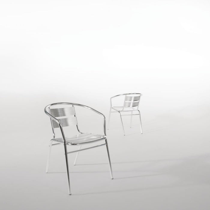 Bolero Aluminium Stacking Chairs (4 Pack) Bolero