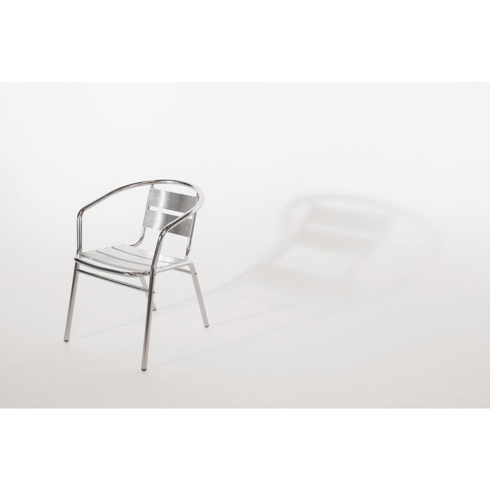Bolero Aluminium Stacking Chairs (4 Pack) Bolero