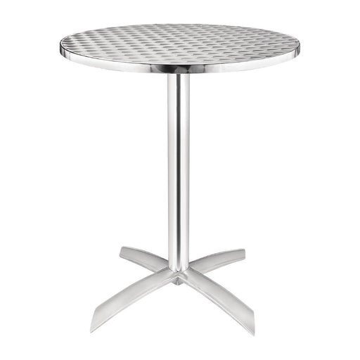 Aluminium Frame. Stainless Steel Top. Dimensions: 720(H) x 600(Ø)mm