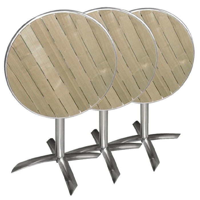 Bolero Round Flip Top Table Ash 600mm Bolero