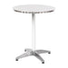 Bolero Round Bistro Table Stainless Steel 600mm Bolero