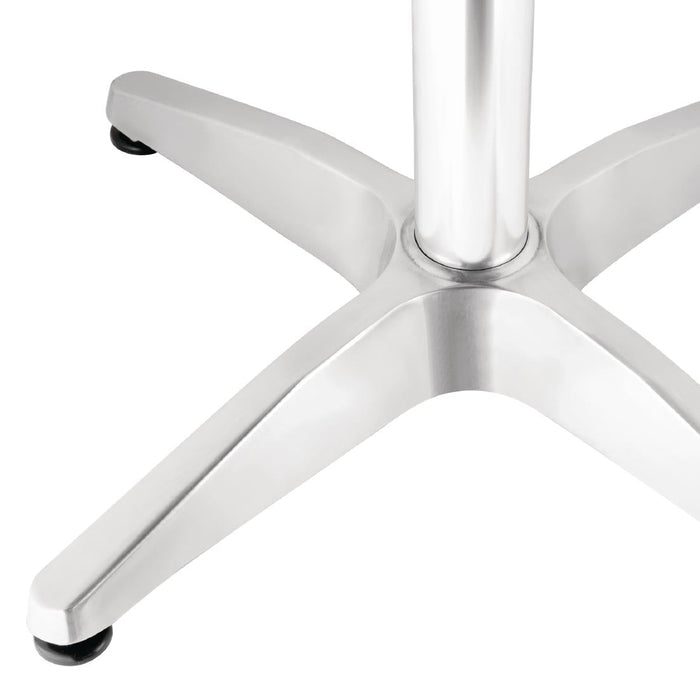 Bolero Steel and Aluminium Square Bistro Table 600mm Bolero