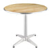 Aluminium Frame. Ash Wood Top. Dimensions: 720(H) x 800(Ø)mm