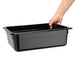 Vogue Polycarbonate 1/2 Gastronorm Container 100mm Black Vogue