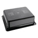 Vogue Polycarbonate 1/2 Gastronorm Container 100mm Black Vogue