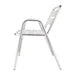 Bolero Aluminium Stacking Chairs Arched Arms (4 Pack) Bolero