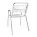 Bolero Aluminium Stacking Chairs Arched Arms (4 Pack) Bolero