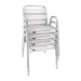 Bolero Aluminium Stacking Chairs Arched Arms (4 Pack) Bolero